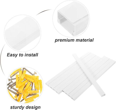Cable Concealer Wall Strips 40cm PVC Cord Cover for Tv Mounts in Saudi Arabia