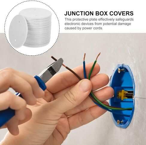 50pcs White Pp Wall Cable Cover Plate for Office and Home Protection in Saudi Arabia