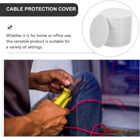 50pcs White Pp Ceiling Cover Plate for Power Cord Protection in Saudi Arabia
