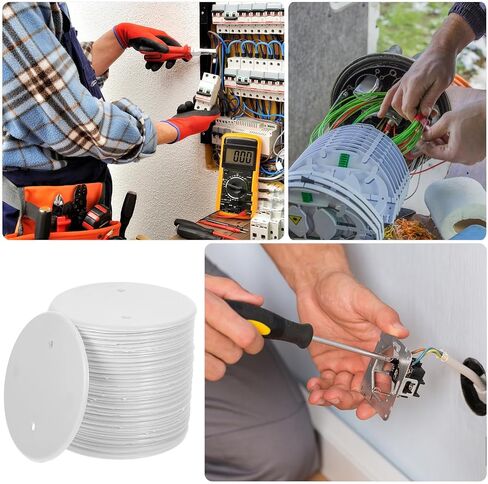 50pcs White Pp Ceiling Cover Plate for Power Cord Protection in Saudi Arabia