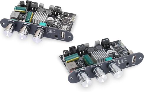 2PCS ZK-1001U Mono Amplifier Board Bluetooth 5.3 with TWS, 100W Power Output, Mini Audio Amp Vehicle Amplifier Wide Voltage Input 9-24V, Supports USB/AUX/Bluetooth in Kuwait