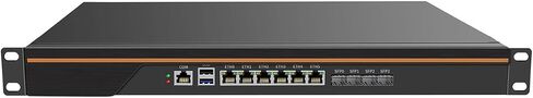 جهاز جدار حماية 1U مع QAT، OPNsense، VPN، جهاز توجيه PC، خادم PVE، Denverton Atom C3808، RN03، 6 x 1GbE LAN، 4 x SFP+ X553 10GbE، دعم DPDK، 0 RAM، 0 تخزين، Barebone بدون نظام in Kuwait