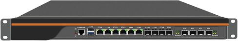 جهاز جدار حماية 1U مع QAT، OPNsense، VPN، جهاز توجيه PC، خادم PVE، Atom C3758، RN03، 6 x 1GbE LAN، 4 x 2.5GbE LAN، 4 x SFP+ X553، دعم DPDK، 0 RAM، 0 تخزين، Barebone No System in Kuwait
