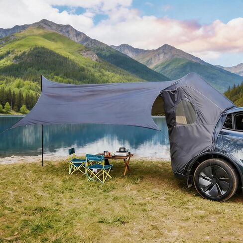 Tailgate Camping Tent with Canopy for Tesla Model Y 2020-2024 in Saudi Arabia