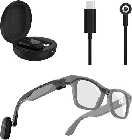 Carina C2 Battery Pack for RayBan Meta Wayfarer Large 53-22-155 + Magnetic Charging Cable 3.7 Feet in Saudi Arabia