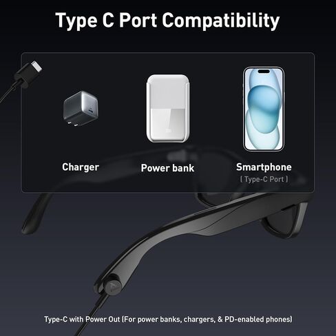 Carina C2 Battery Pack for RayBan Meta Wayfarer Large 53-22-155 + Magnetic Charging Cable 3.7 Feet in Saudi Arabia