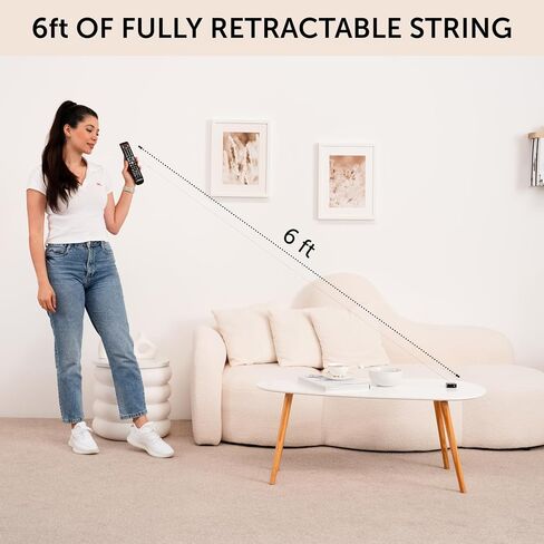 Remote Rescue - Retractable String Leash, Adheres to Any Surface, Anti-Loss System for Any Remote in Kuwait