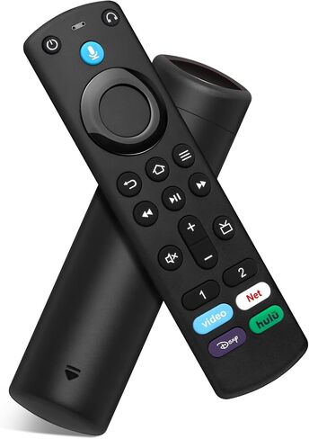 جهاز تحكم عن بعد بديل متوافق مع Firestick 4K (الجيل الأول/الثاني)، عصا التلفاز (الجيل الثاني/الجيل الثالث/لايت/4K Max/4K Plus)، عصا التحكم عن بعد لأجهزة التلفاز الذكية من الجيل الثالث مع البحث الصوتي والمكعب in Kuwait