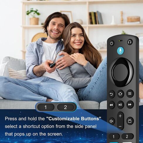 جهاز تحكم عن بعد بديل متوافق مع Firestick 4K (الجيل الأول/الثاني)، عصا التلفاز (الجيل الثاني/الجيل الثالث/لايت/4K Max/4K Plus)، عصا التحكم عن بعد لأجهزة التلفاز الذكية من الجيل الثالث مع البحث الصوتي والمكعب in Kuwait