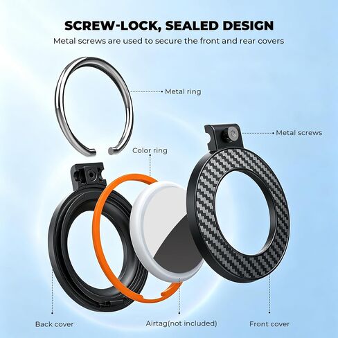 4 Pack for AirTag Holder with Keychain Ring, Upgradeed Scratch Resistant in Saudi Arabia