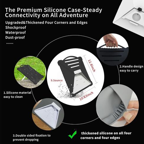 Strong Suction Starlink Mini Mounts&Cover Case,2-in-1 Stable Hailproof in Saudi Arabia