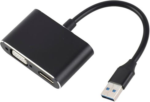 Cocoarm USB 3.0 to VGA Adapter Converter Display Expansion Dock for, with Support, for External Monitor Projector in Saudi Arabia