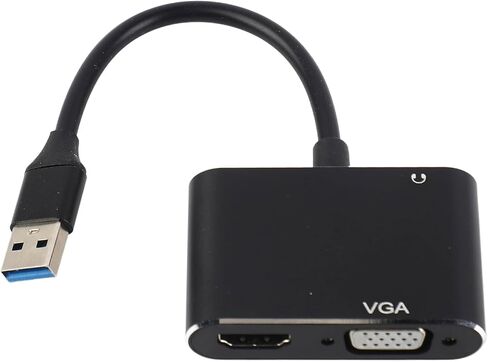 Cocoarm USB 3.0 to VGA Adapter Converter Display Expansion Dock for, with Support, for External Monitor Projector in Saudi Arabia