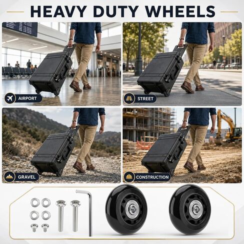 Ronyes Replacement Wheels for Pelican 1510 and 1560 Cases, 2 Pack in Kuwait