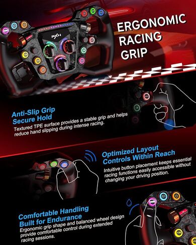 PXN GT ONE Sim Racing Steering Wheel Rim in Saudi Arabia