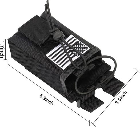 Tactical Radio Holster Case Molle Radio Pouch Military Heavy Case Accessories Radio Holder Duty Belt Holster Bag for Baofeng UV-5R BF-F8HP PRO AR-5RM Two Way Radio Walkie Talkies Adjustable Storage in Kuwait