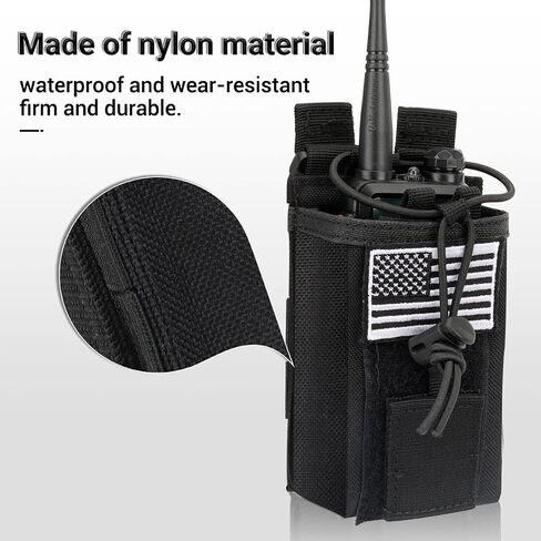 Tactical Radio Holster Case Molle Radio Pouch Military Heavy Case Accessories Radio Holder Duty Belt Holster Bag for Baofeng UV-5R BF-F8HP PRO AR-5RM Two Way Radio Walkie Talkies Adjustable Storage in Kuwait
