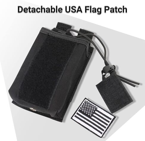 Tactical Radio Holster Case Molle Radio Pouch Military Heavy Case Accessories Radio Holder Duty Belt Holster Bag for Baofeng UV-5R BF-F8HP PRO AR-5RM Two Way Radio Walkie Talkies Adjustable Storage in Kuwait