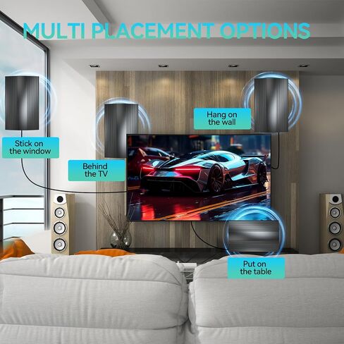 2026 TV Antenna 5000+ Miles, 8K 4K HDTV with Signal Booster,Works with All Smart TVs and Digital Devices, Supports Both Indoor and Outdoor Installation for Flexible use. in Saudi Arabia