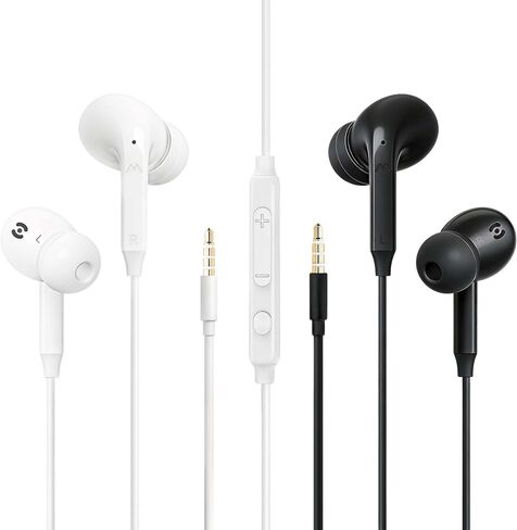 MAS CARNEY 2-Pack Wired Earbuds with Universal Compatibility 3.5mm AUX Plug in Kuwait