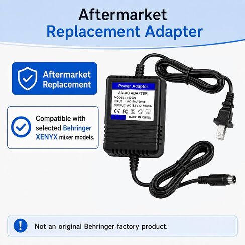 مصدر طاقة 18.5 فولت × 2 AC-AC لخلاطات Behringer XENYX in Kuwait