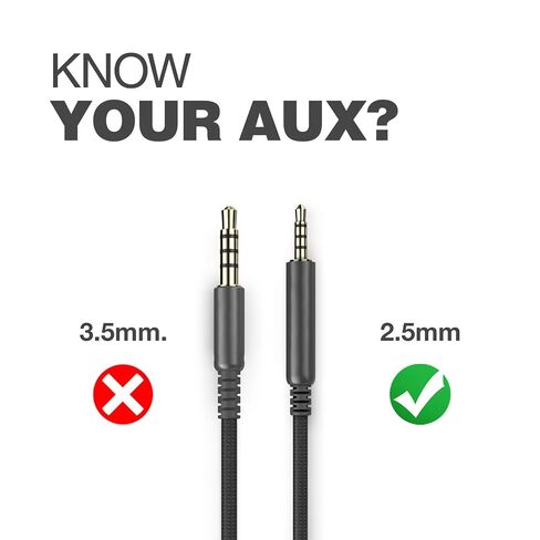 Bolle & Raven Thore 2.5mm to USB-C Audio Cable for Bose Headphones (QC25 QC35 QC45 700) Replacement Aux Cord with Mic/Remote/Volume Control (Adapter Free Type-C connectivity) in Kuwait