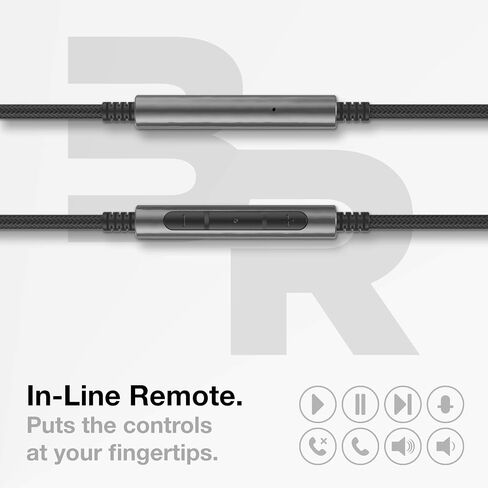 Bolle & Raven Thore 2.5mm to USB-C Audio Cable for Bose Headphones (QC25 QC35 QC45 700) Replacement Aux Cord with Mic/Remote/Volume Control (Adapter Free Type-C connectivity) in Kuwait