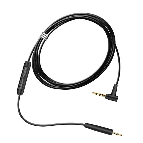 سلك كابل الصوت البديل لسماعات الرأس Bose QuietComfort QC45 QC35II QC35 QC25 NC 700 Soundlink Soundtrue سلك Aux سلك 3.5 مم إلى 2.5 مم على الأذن سلك ميكروفون/جهاز تحكم عن بعد - أسود in Kuwait