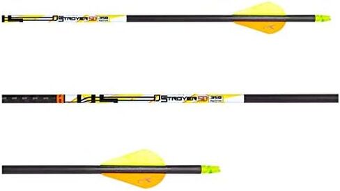 Carbon Express D-Stroyer SD Hunting Arrow Shafts, 12-Pack, Small Diameter .203"ID, High Modulus Carbon Weave, Dual Spine Weight Forward Technology, Laser Checked in Kuwait