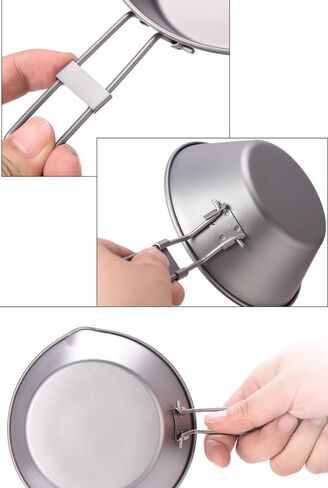 Pure Titanium Sierra Bowl Outdoor Camping Bowl for Backpacking Hiking Picnic 10ounce in Kuwait