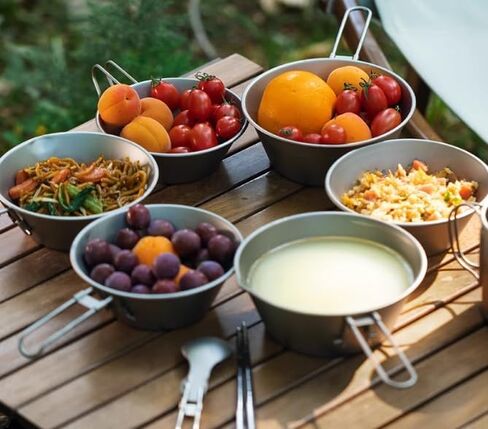 Pure Titanium Sierra Bowl Outdoor Camping Bowl for Backpacking Hiking Picnic 10ounce in Kuwait