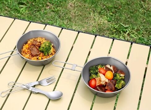 Pure Titanium Sierra Bowl Outdoor Camping Bowl for Backpacking Hiking Picnic 10ounce in Kuwait