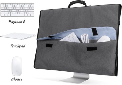 CURMIO Carrying Bag Compatible with Apple 21.5" All in One Desktop PC, Gray in Kuwait