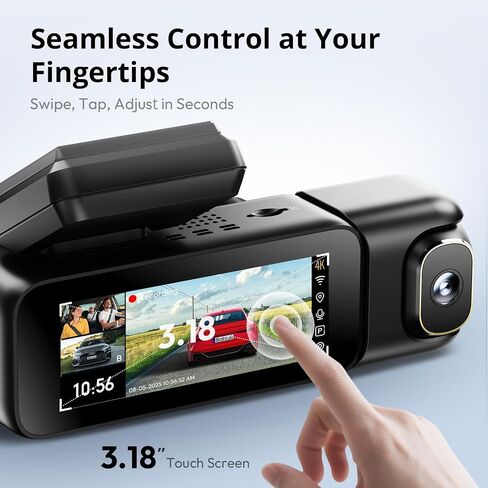 BOTSLAB【G980H 3CH】 3 Channel 360° Dash Cam, 128GB SD Card in Kuwait