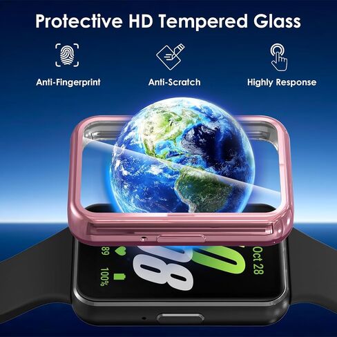 Screen Protector Case Compatible with Samsung Galaxy Fit 3, 5 Pack Overall TPU Cover Ultra-Thin, Shockproof Scratch-Resistant Smartwatch Cases in Saudi Arabia