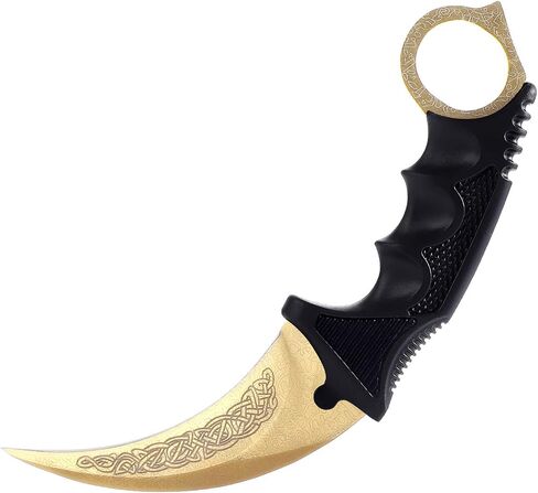 سكين توبوينت كارامبيت، سكين ذو نصل ثابت من الفولاذ المقاوم للصدأ مع غمد وسكين الحبل CS-GO للصيد والتخييم والبقاء على قيد الحياة in Kuwait