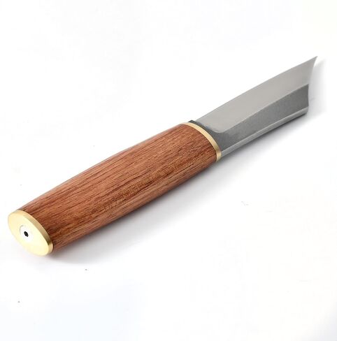 Norse Tradesman Viking Seax Knife – Full Tang Fixed Blade, Rosewood Handle & Genuine Leather Sheath – 8.3" Camping, Bushcraft & Hunting Knife in Kuwait