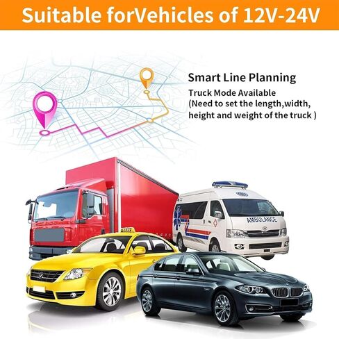 Car GPS Navigation Truck RV, 9 inch Touch Screen Latest 2026 Map, Real Voice Spoken Turn-by-Turn Direction Reminding Navigation System for Cars, Vehicle GPS with Speed and Red Light Warning (Black) in Kuwait