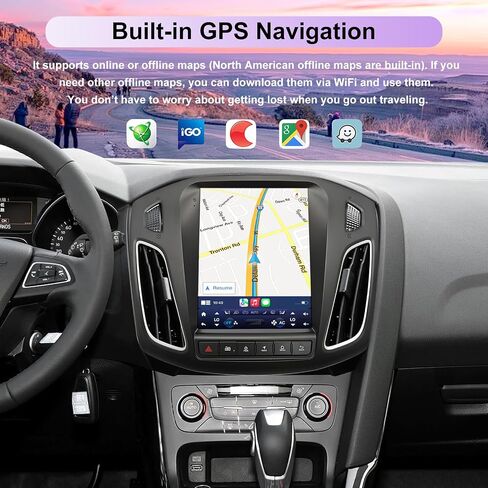 10.4" Vertical Android Head Unit Car Stereo for Ford Focus 2012-2018 in Saudi Arabia