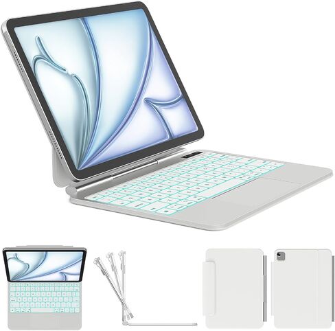 for iPad Air 11/Pro 11 (1-4) Keyboard Case, Full-Area Trackpad in Saudi Arabia