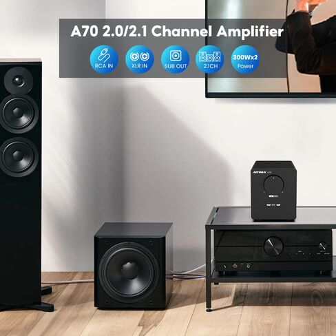 AIYIMA A70 TPA3255 Balanced Power Amplifier with PFFB Tech, 300W x2 Amp in Saudi Arabia