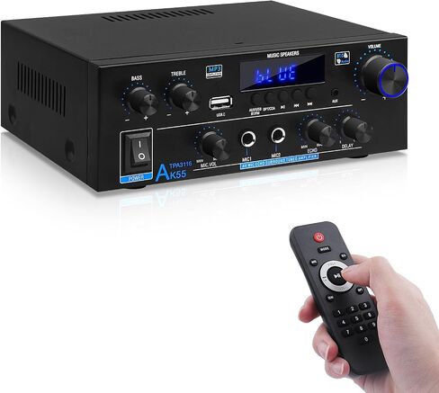 Bluetooth Amplifier AK-55 Plus Stereo Receivers Amp 2.0 Channel RMS 70W x2 in Saudi Arabia