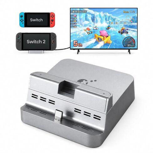 قاعدة شحن GuliKit للمحول 2/Switch، قاعدة شحن تلفزيون 4K، صديقة للحافظة in Kuwait
