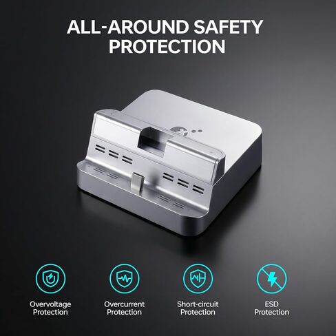 قاعدة شحن GuliKit للمحول 2/Switch، قاعدة شحن تلفزيون 4K، صديقة للحافظة in Kuwait