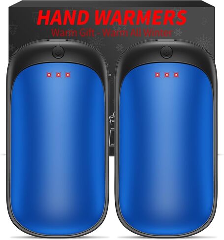 Lerat 2 Pack Hand Warmers Rechargeable, Portable Electric Hand Warmers Reusable, Portable Pocket Heater, Gifts for Men Women Kids, Hunting, Golf, Camping Accessories in Kuwait