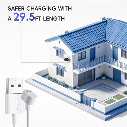 2 Pack 7.5M/25FT Charging Cable for Google Nest Cam Battery 2nd Generation in Saudi Arabia