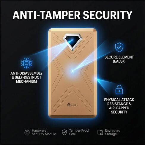 ELLIPAL Titan 2.0 Air-Gapped Crypto Wallet – Cold Wallet for Bitcoin, ETH, SOL, XRP, NFT & 10,000+ Coins and Tokens – Trusted Cold Storage Hardware Wallet in Kuwait