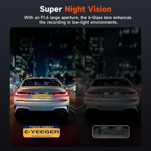 Dash Cam Front and Rear, 4K+1080P Dual Camera for Cars, 32GB Card Included in Saudi Arabia
