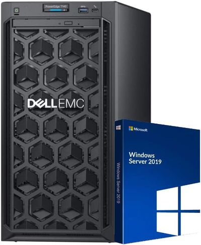 Dell PowerEdge T140 Mini Tower Server with Intel Xeon 3.3GHz CPU, 64GB DDR4 RAM, 16TB HDD Storage, RAID, Windows 2019 (Renewed) in Saudi Arabia
