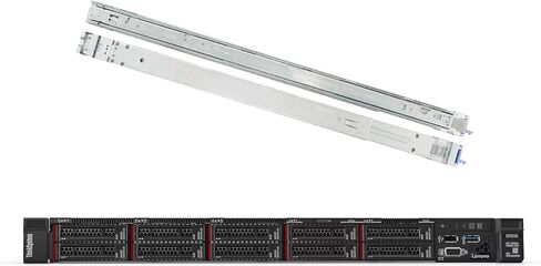 Lenovo ThinkSystem SR250 Rack Server Bundle with Rail Kit, Intel Xeon E-2136 6-Core 3.3GHz, 32GB DDR4, 16TB HDD, RAID (Renewed) in Saudi Arabia